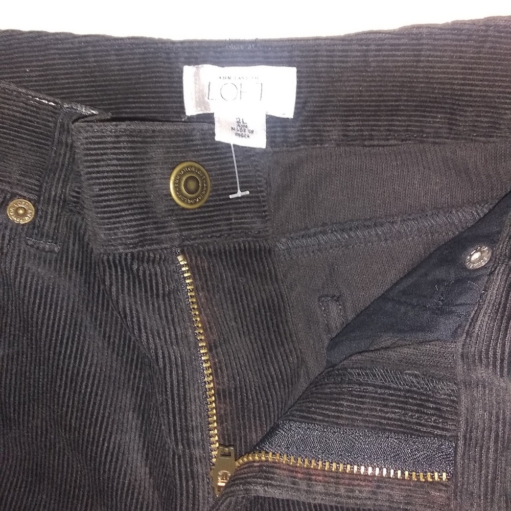 Ann Taylor Loft Matchstick Velvet Pants